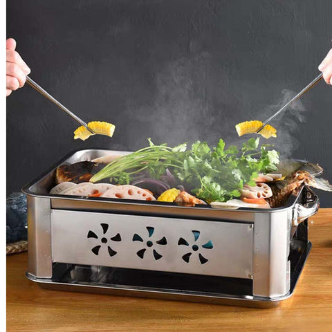45CM Stainless Steel Fish Chafing Dish