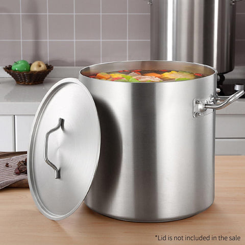 25L Top Grade 18/10 Stainless Steel Stockpot No Lid