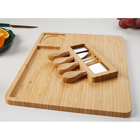 36cm Brown Rectangle Wood Cheese Board