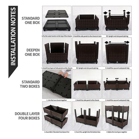 120X36CM Garden Plastic Planter Box