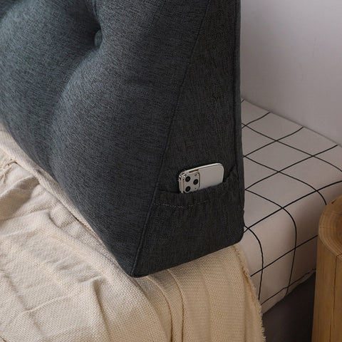 150cm Grey Wedge Bed Cushion