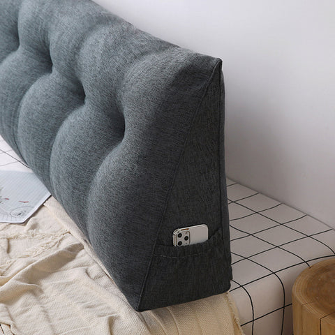 150cm Grey Wedge Bed Cushion