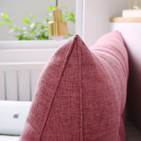 180cm Pink Wedge Bed Cushion