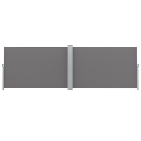 Instahut Side Awning Sun Shade Outdoor Retractable Privacy Screen 2X6M Grey