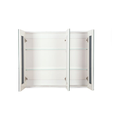 Cefito Bathroom Vanity Mirror with Storage Cabinet - White