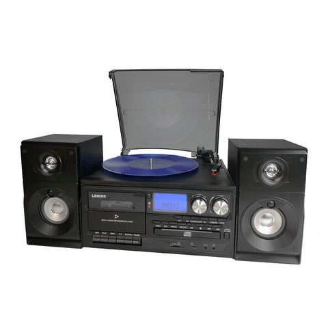 Audio Home Entertainment System (Black) CDs, Vinyl, Bluetooth & More