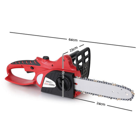 Giantz 20V Cordless Chainsaw - Black and Red