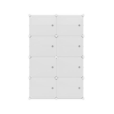 Artiss Shoe Cabinet DIY Storage Cube Shoe Box White Portable Organiser Stand