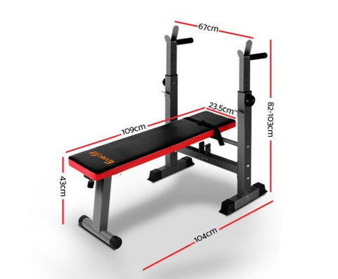 Everfit Multi-Station Weight Bench Press Red