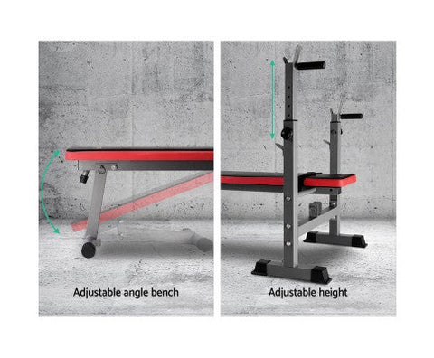 Everfit Multi-Station Weight Bench Press Red