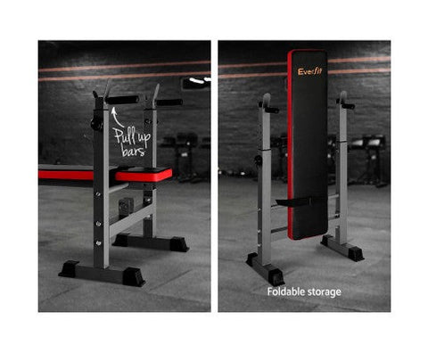 Everfit Multi-Station Weight Bench Press Red