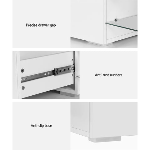 Artiss TV Cabinet Entertainment TV Unit Stand Furniture With Drawers 180cm Wood