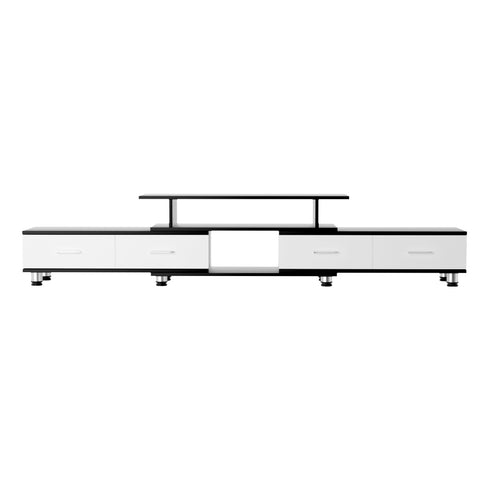 Artiss TV Cabinet Entertainment Unit Stand Wooden 160CM To 220CM Storage Drawers Black White