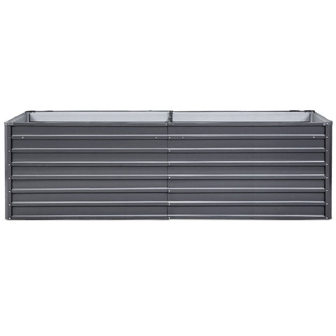 Greenfingers Garden Bed 320 x 80 x 77cm Galvanised Steel Raised Planter 2N1