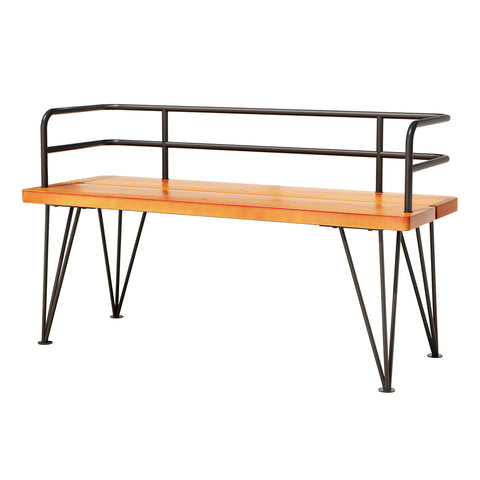 Gardeon Outdoor Garden Bench Lounge Chair Wooden Steel 3 Seater Patio Furniture
