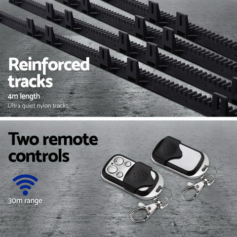 Auto Electric Sliding Gate Opener 1200KG 4M Rails