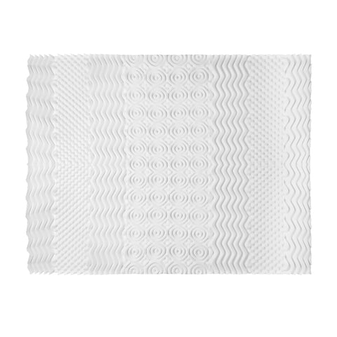 Giselle Bedding Memory Foam Mattress Topper 7-Zone Airflow Pad 8cm King White