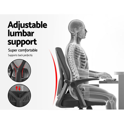 Artiss Gaming Office Chair Mesh Computer Chairs Swivel Executive Mid Back Black