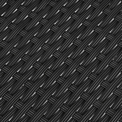 Set of 2 Outdoor Bistro Chairs Patio Furniture Dining Chair Wicker Garden Cushion Gardeon