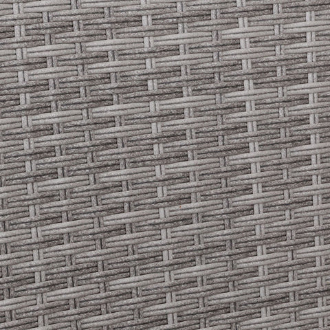 Sun lounge Recliner Chair Wicker Lounger Sofa Day Bed Outdoor Furniture Patio Garden Cushion Ottoman Grey Gardeon