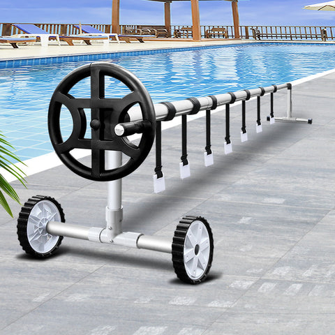 Aquabuddy Swimming Pool Cover Roller Reel Adjustable Solar Thermal Blanket