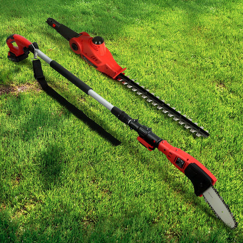 Giantz Cordless Pole Chainsaw Hedge Trimmer Saw 20V Electric Lithium Battery