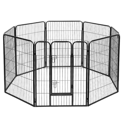 i.Pet 40" Pet Dog Playpen Kennel Puppy Enclosure Fence Cage Play Pen 8 Panel