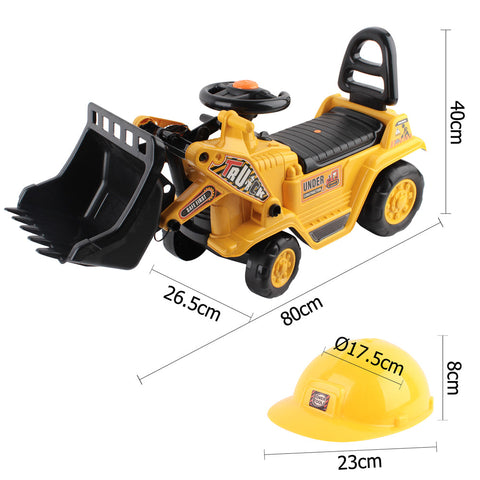 Keezi Kids Ride On Bulldozer - Yellow