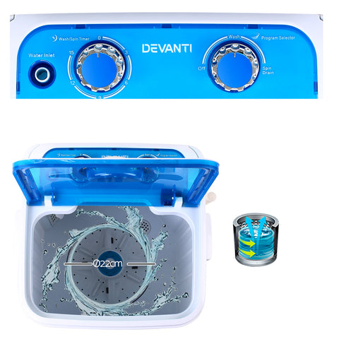 Devanti 4.6KG Mini Portable Washing Machine – Terrific Buys