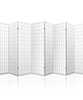 Artiss 8 Panel Room Divider Privacy Screen Dividers Stand Oriental Vintage White