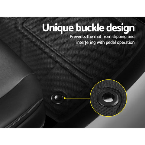 Weisshorn Car Rubber Floor Mats Front And Rear For Toyota RAV4 2019-2022