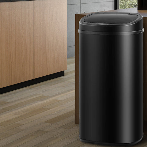 68L Motion Sensor Rubbish Bin - Black
