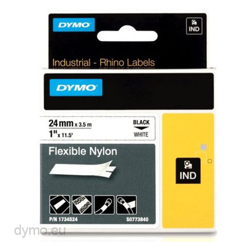DYMO Rhino 24mm White Flex Nylon
