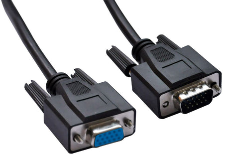ASTROTEK VGA Extension Cable 4.5m - 15 pins Male to 15 pins Female for Monitor PC Molded Type Black LS