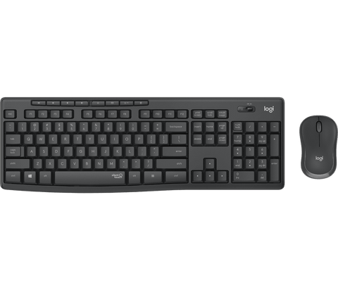 LOGITECH MK295 WIRELESS SILENT KEYBOARD AND MOUSE COMBO, 2.4GHZ USB RECEIVER -
