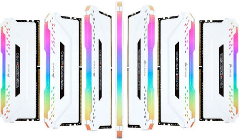 CORSAIR Vengeance RGB PRO 16GB 2x8GB DDR4 3600MHz C18 18-19-19-39 White Desktop Gaming Memory Intel XMP2.0 AMD Ryzen