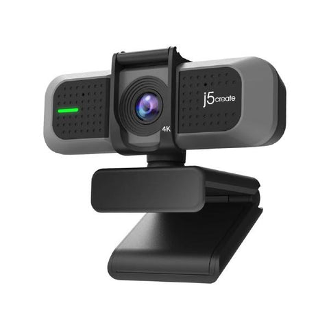 J5create USB 4K Ultra HD Webcam Model: JVU430 - Support 4K at 30FPS or 1080P at 60FPS - Ideal for Live streaming