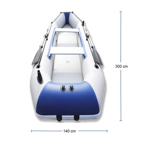 Solar Marine 3M  Inflatable Boat + 4 Stroke Outboard Motor + Motor Mount 3in1 Set