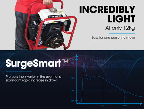 BAUMR-AG 1000W Pure Sine Wave Inverter Generator Portable Power Station Camping