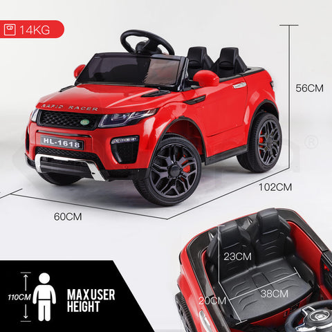 ROVO KIDS Ride-On Car Electric Toy Childrens Battery Powered w/ Remote 12V Red