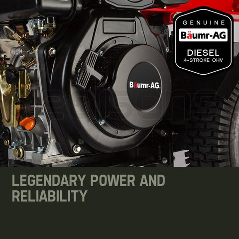 Baumr-AG 60 Ton Diesel Log Splitter 60T Heavy-Duty Wood Cutter Hydraulic Fire Axe 4-Stroke Engine