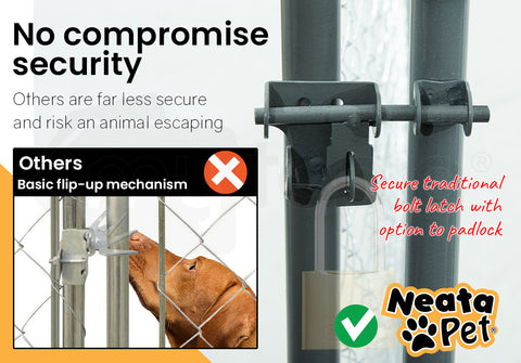 NEATAPET 4.5x1.5m Dog Enclosure Pet Playpen Outdoor Wire Cage Puppy Fence with Cover Shade