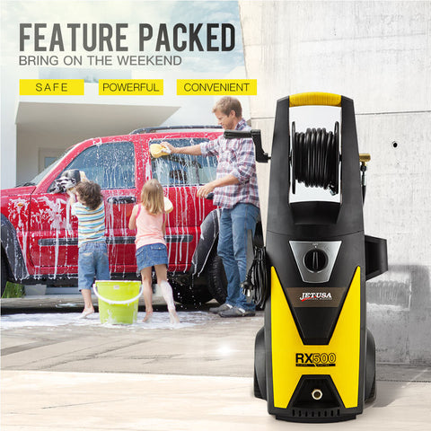 JET-USA 2400W 3500PSI High Pressure Washer Cleaner Electric Adjustable Water Spray Gun Gurney