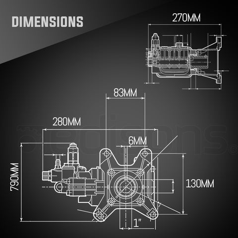 Pressure Washer Pump 4000psi RSV4G40 AR Annovi Revereri suits most 9-13 HP