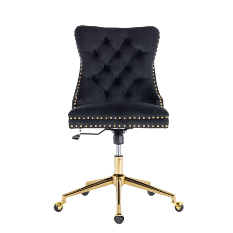 Velvet Home Office Chair- Beige
