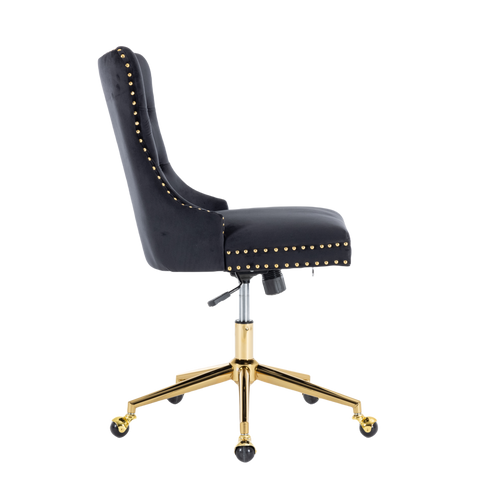 Velvet Home Office Chair- Beige