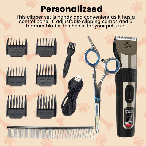 Floofi Pet Trimmer Set Upgrade Version FI-HT-101-MSQ