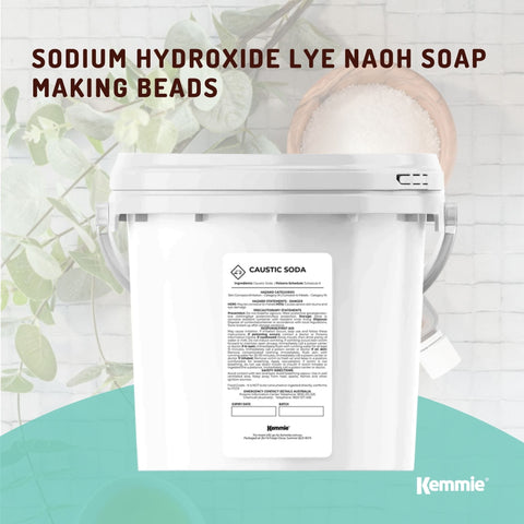 1.3Kg Caustic Soda Pearls Tub Food Grade Sodium Hydroxide Lye NaOH Soap Making