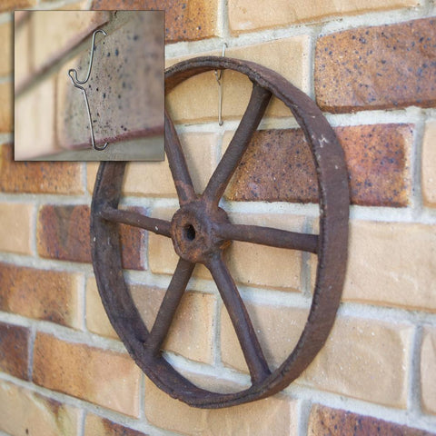 5 Pack 76mm (3") Brick Hooks - Wall Clips Hangers For Pictures Pot Plants