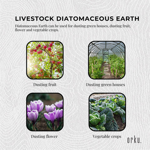 Bulk 20Kg Organic Fossil Shell Flour - Livestock Garden Grade Diatomaceous Earth